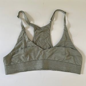 Allbirds Trino Triangle Bralette M Sage Green